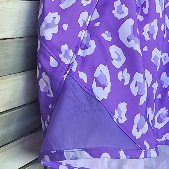 Women's Leopard Print Mid-Rise Run Shorts 3" | All in Motion | Medium - Picture 2 of 10